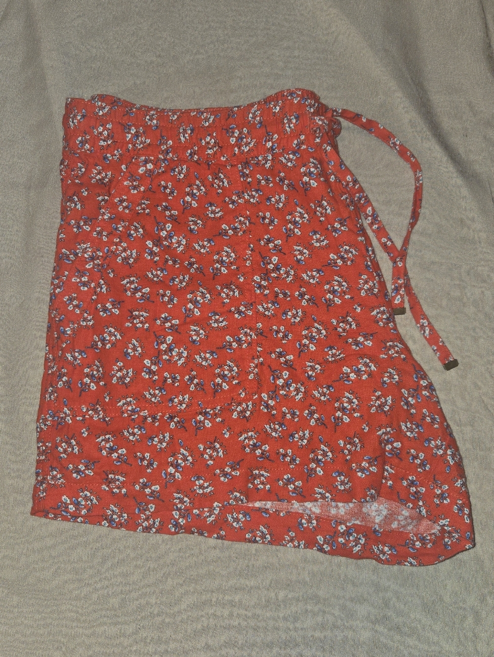 St. John's Bay Coral Floral Drawstring Skirt